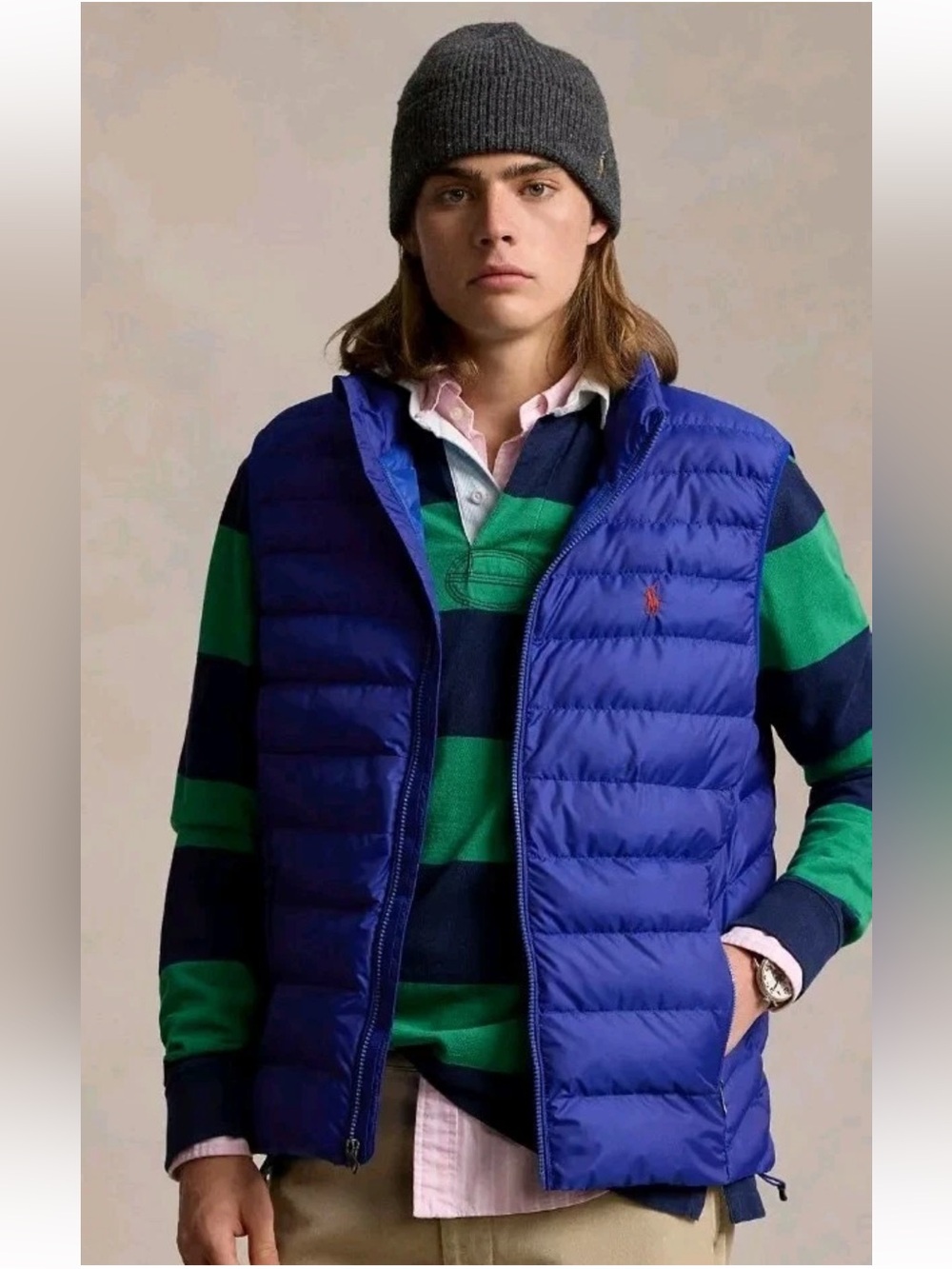Polo Ralph Lauren Packable Puffer Vest Royal Blue M